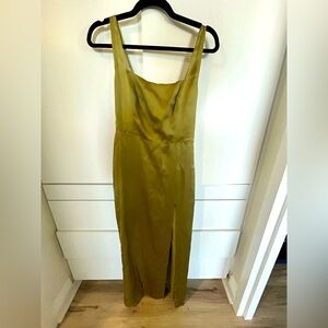 NWT Reformation green midi dress
